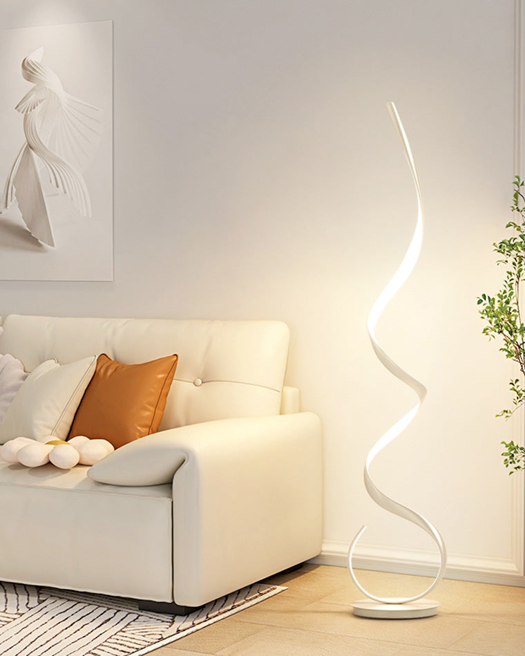 Modern LED Spiral Floor Lamp