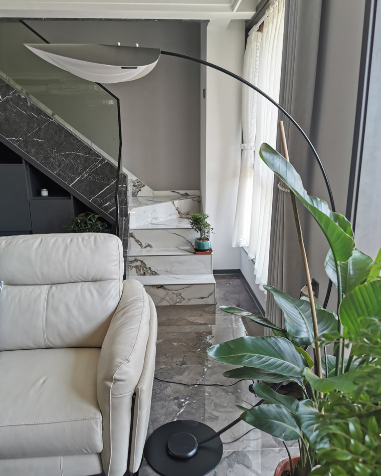 Modern Black Arched Floor Lamp