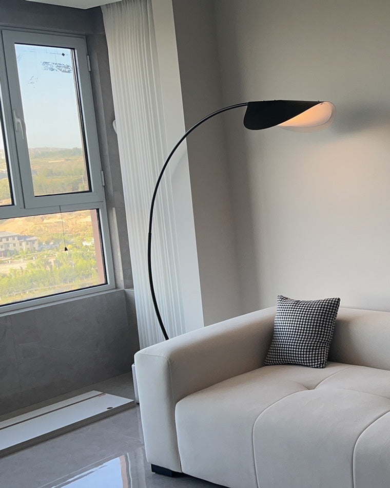 Modern Black Arched Floor Lamp