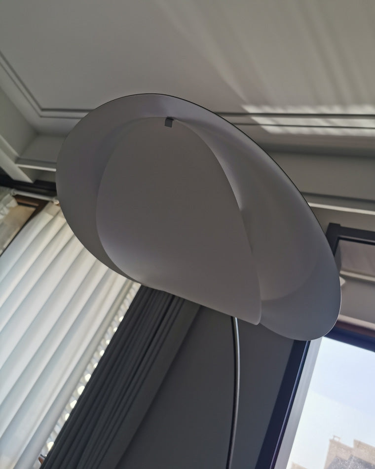 Lampadaire Arqué Moderne Noir