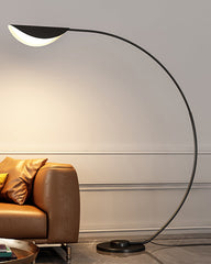 Lampadaire Arqué Moderne Noir