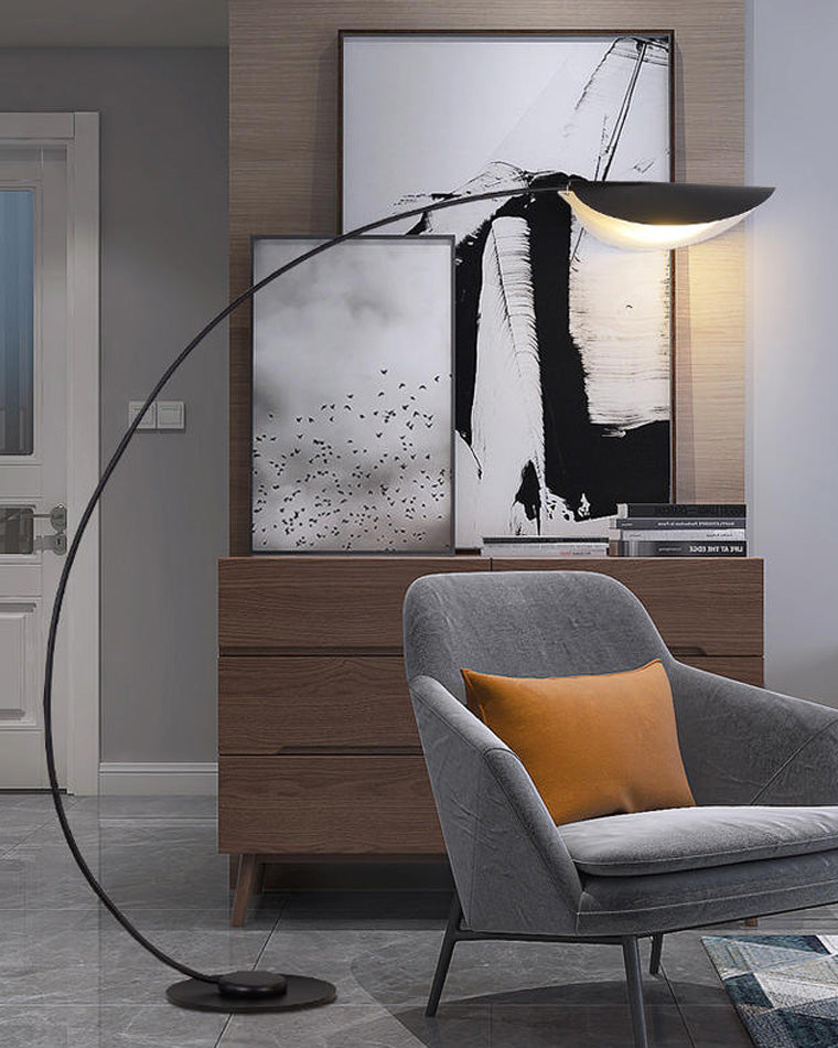 Modern Black Arched Floor Lamp