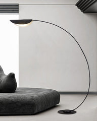 Lampadaire Arqué Moderne Noir
