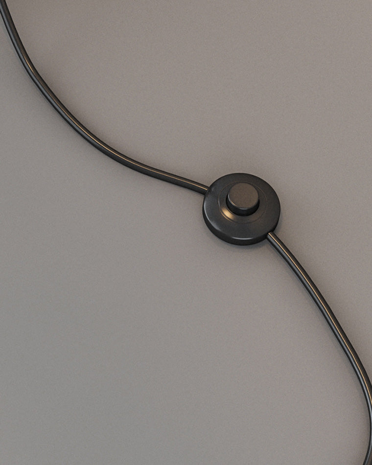 Lampadaire Arqué Moderne Noir