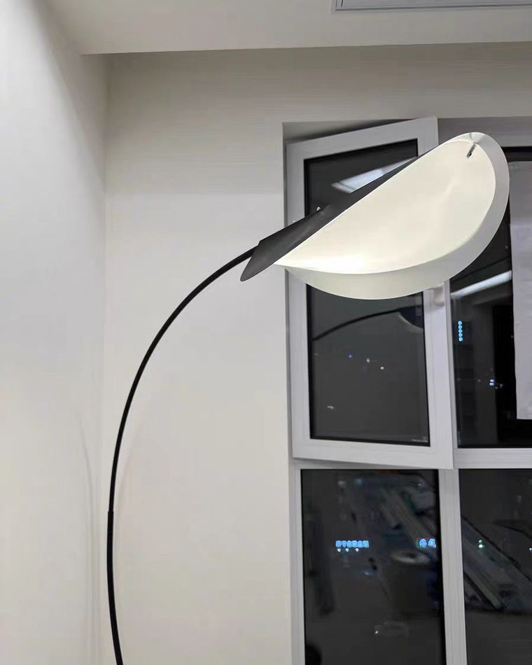 Lampadaire Arqué Moderne Noir