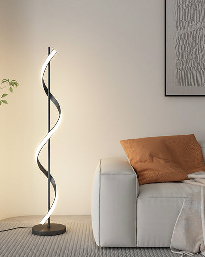 "Spiral Glow" LED floor lamp