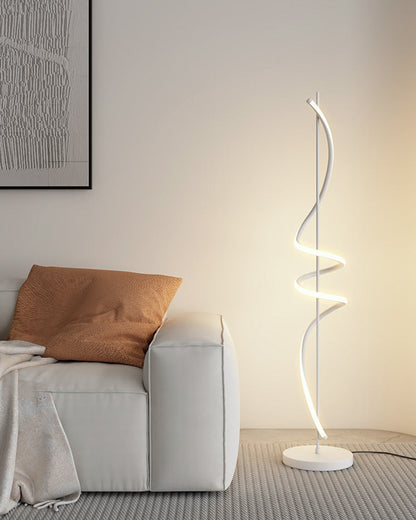 "Spiral Glow" LED floor lamp