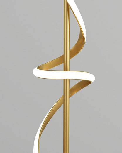 "Spiral Glow" LED floor lamp