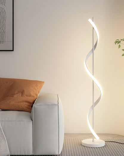 "Spiral Glow" LED floor lamp