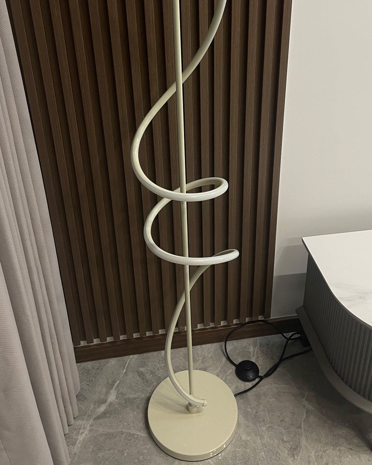 "Spiral Glow" LED floor lamp