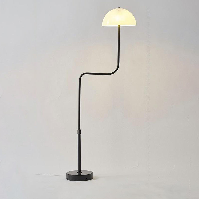 Telescopic Floor Lamp with Glass Dome