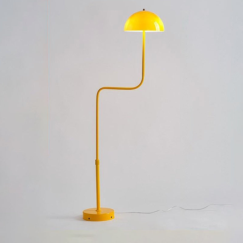 Telescopic Floor Lamp with Glass Dome