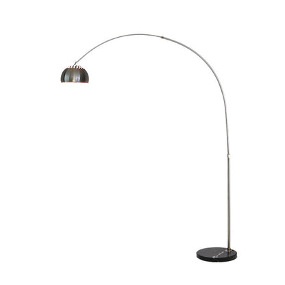 Arc Floor Lamp with Stainless Steel Dome Shade