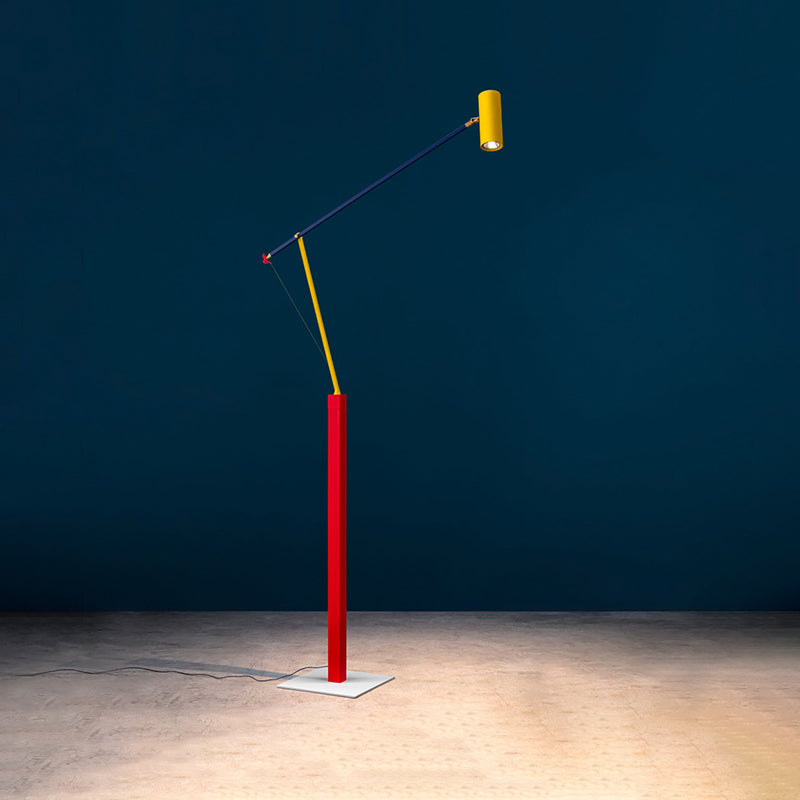 Multicolored Cantilever Floor Lamp