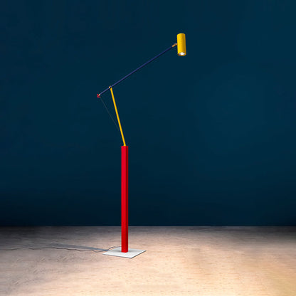 Multicolored Cantilever Floor Lamp