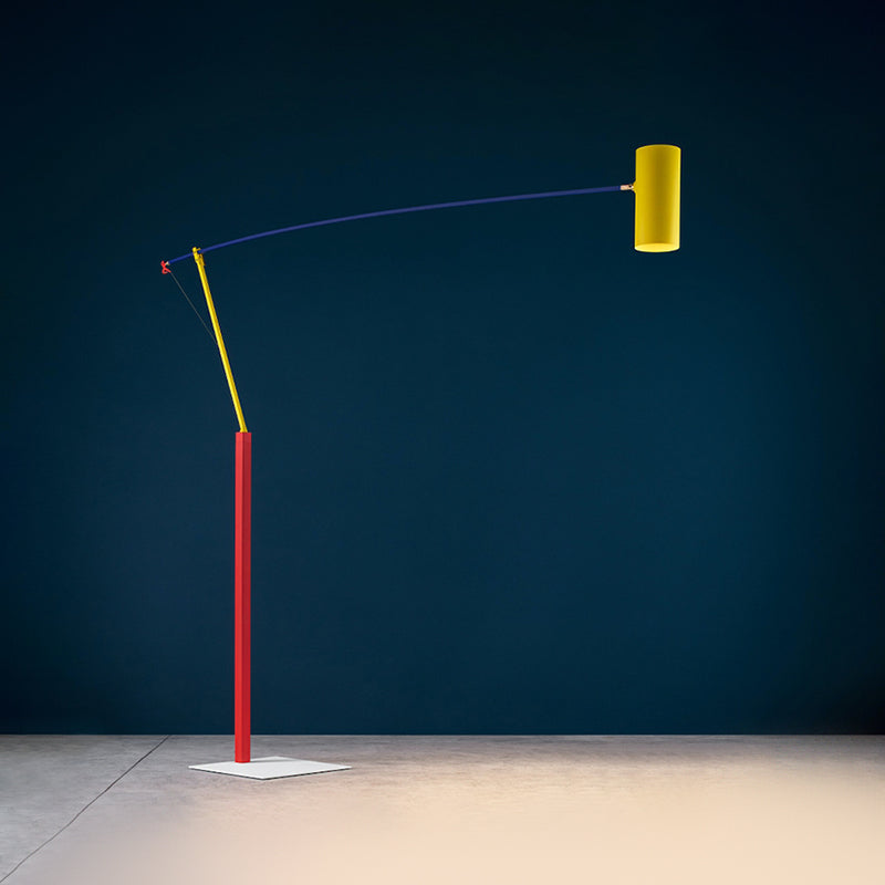 Multicolored Cantilever Floor Lamp