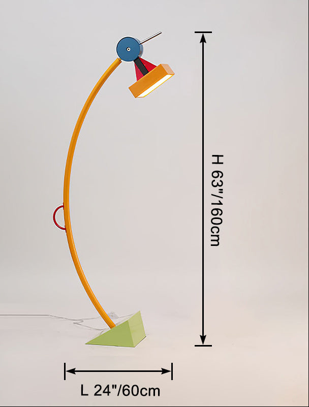 Lampadaire Arc Multicolore