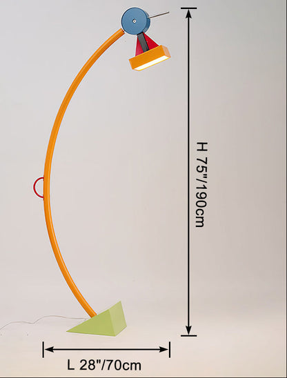 Lampadaire Arc Multicolore