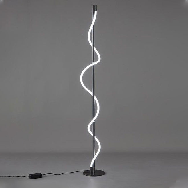 Slim Cylindrical LED Floor Lamp