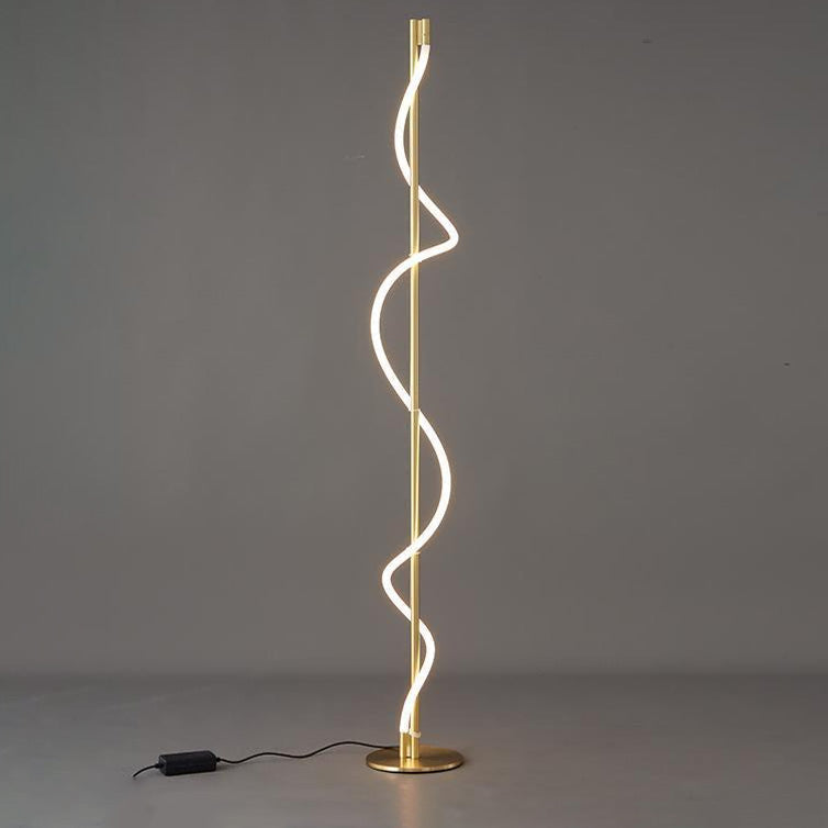Slim Cylindrical LED Floor Lamp