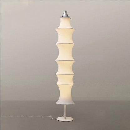 Japandi Silk Column Floor Lamp