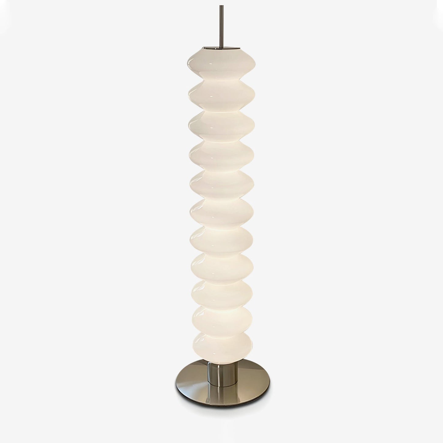 Glass Ball Column Floor Lamp