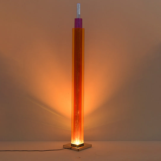 Lampadaire Colonne Rouge à LED