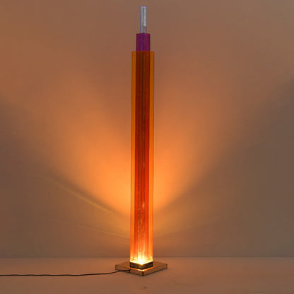 Lampadaire Colonne Rouge à LED