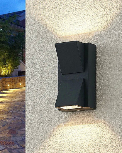 Applique Murale Extérieure Up & Down Noire – Éclairage Directionnel et Moderne