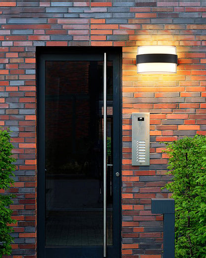 Applique Murale Extérieure GeoLumen Noir – Design Géométrique Moderne