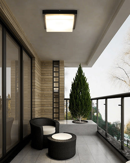 Outdoor Ceiling Light - Square Glow