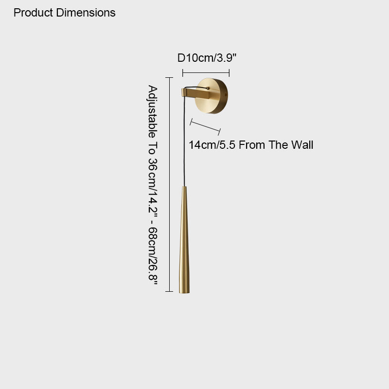 Wall Sconce - Conical Brass