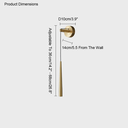 Wall Sconce - Conical Brass