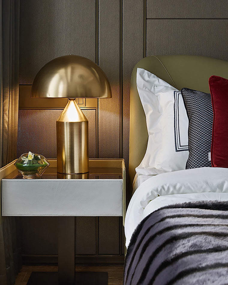 Metal Mushroom Table Lamp