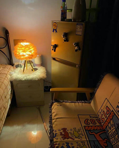 Feather Tripod Table Lamp