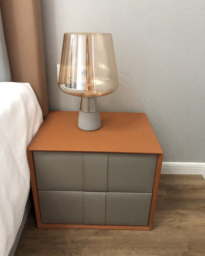 Lampe de Table en Verre Fumé