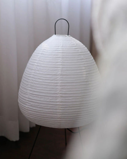 Japanese Lantern Table Lamp with Tripod