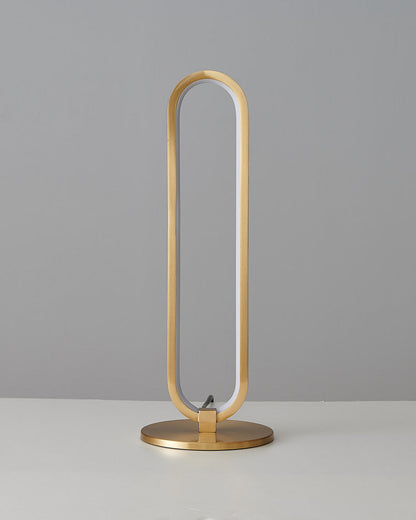 Oval Table Lamp - Brass Skin