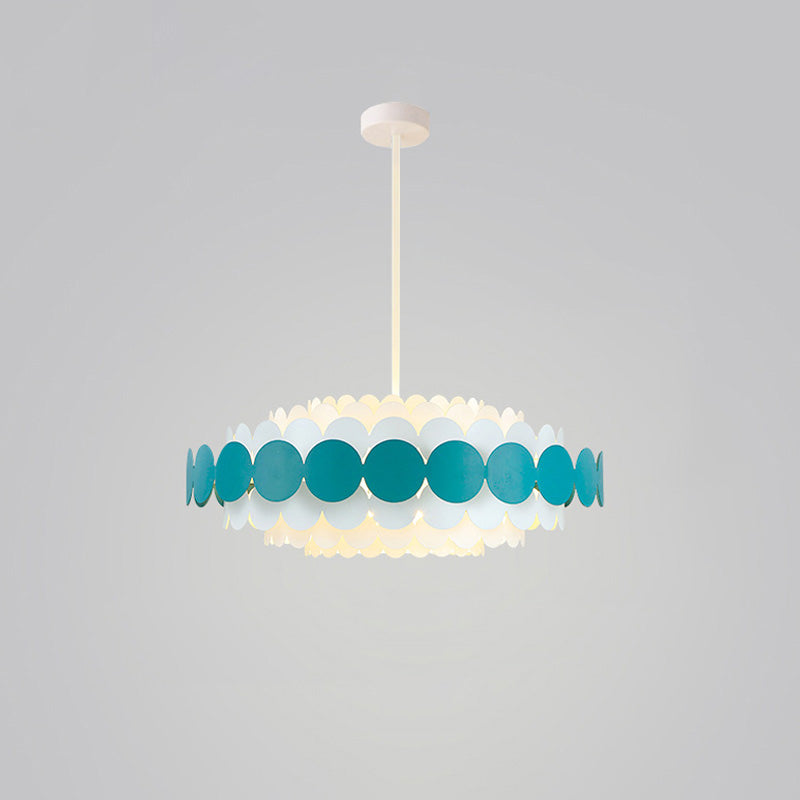 Scandinavian Scalloped Chandelier
