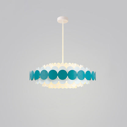 Scandinavian Scalloped Chandelier