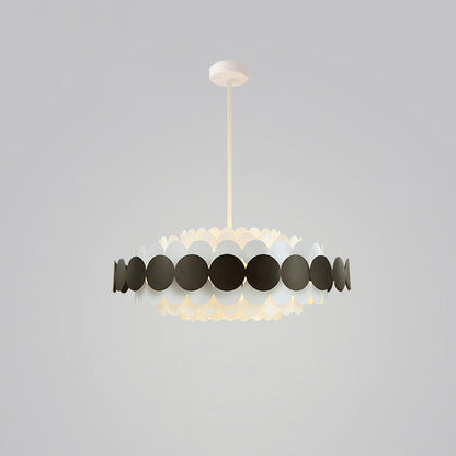 Scandinavian Scalloped Chandelier
