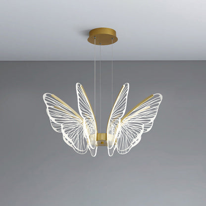 Transparent Butterfly Chandelier