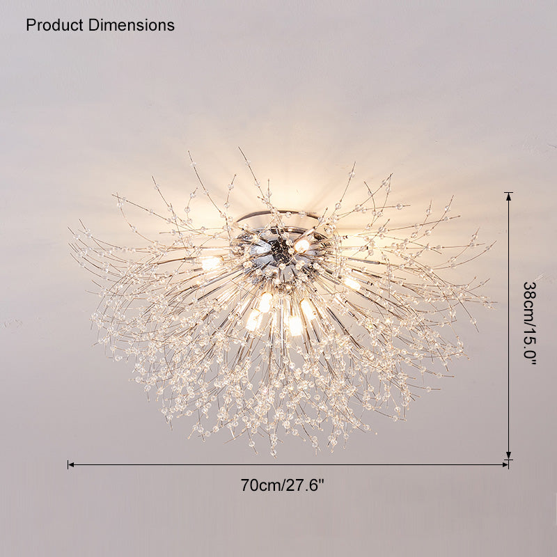 Dandelion Crystal Ceiling Light