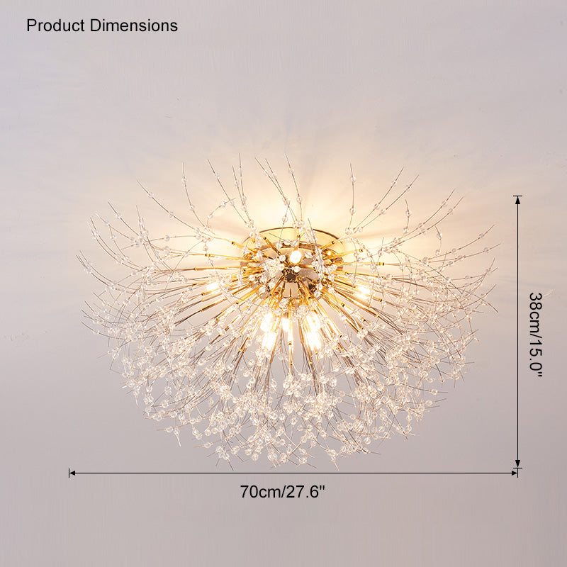 Dandelion Crystal Ceiling Light