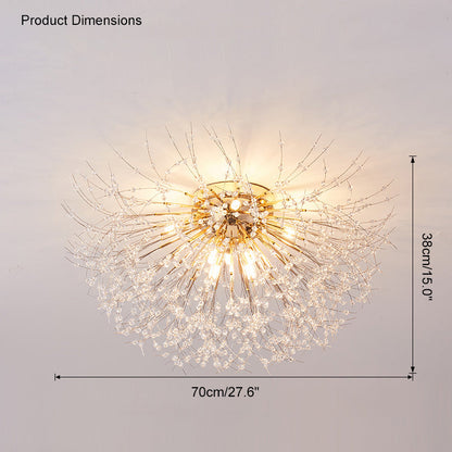 Dandelion Crystal Ceiling Light