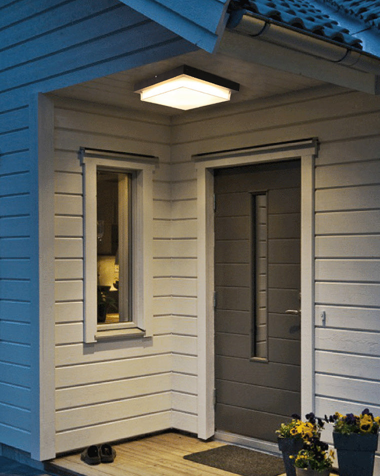 Outdoor Ceiling Light - Square Glow