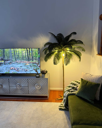 "Feather Oasis" Floor Lamp