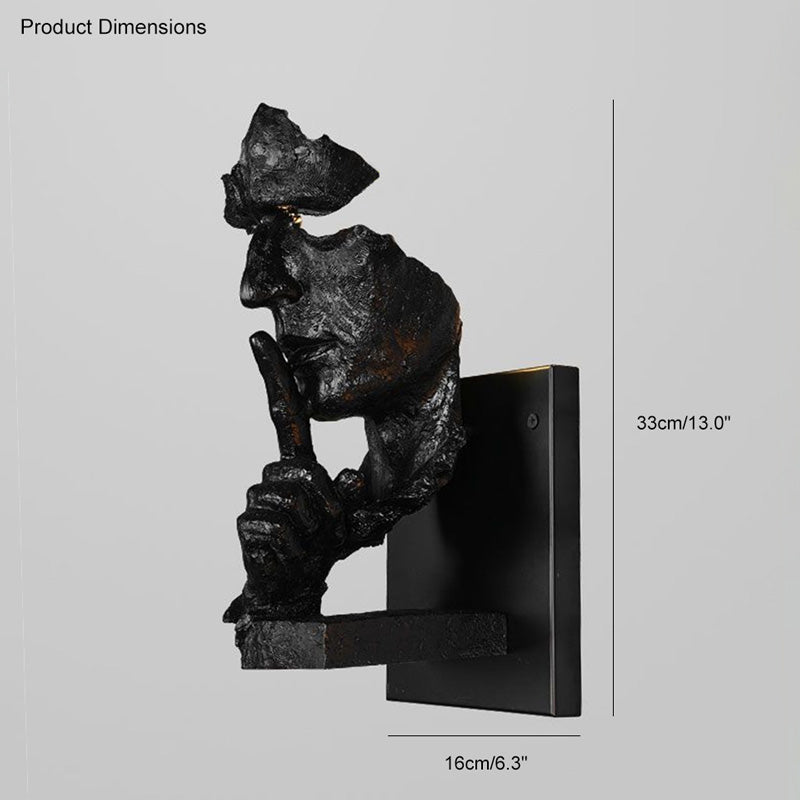 Silence Gesture Sculptural Wall Light