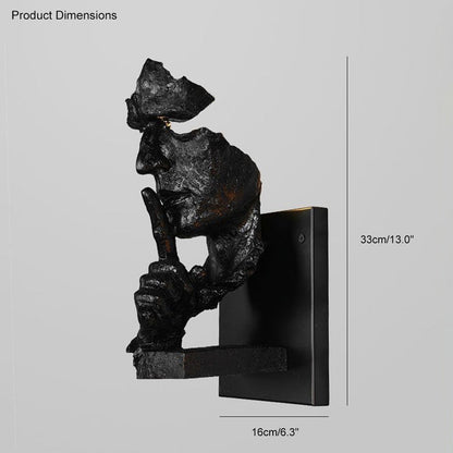 Silence Gesture Sculptural Wall Light
