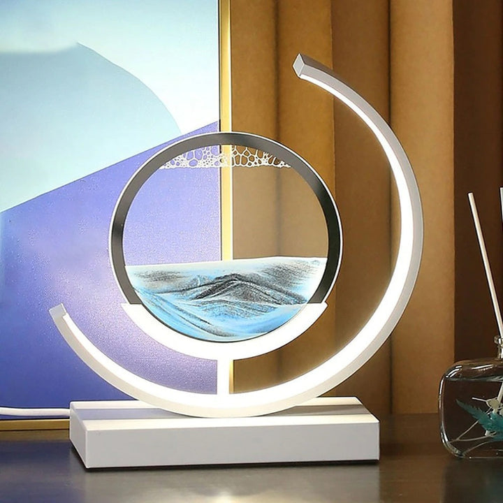 Lampe de Table Sable Mouvant - Élégance Zen-5